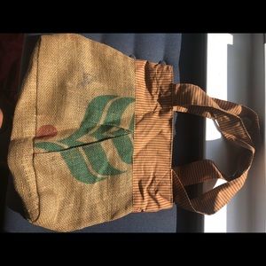 Handmade burlap bag!